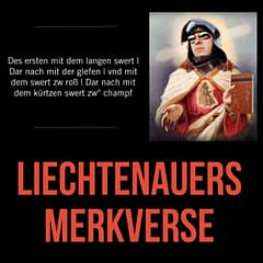 Johannes Liechtenauers Langschwert Merkverse gelesen von Dierk Hagedorn